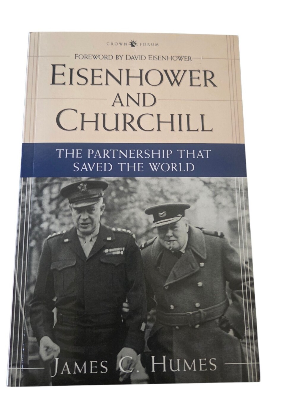 Eisenhower and Churchill by James C. Humes - Beige, Navy, Black
